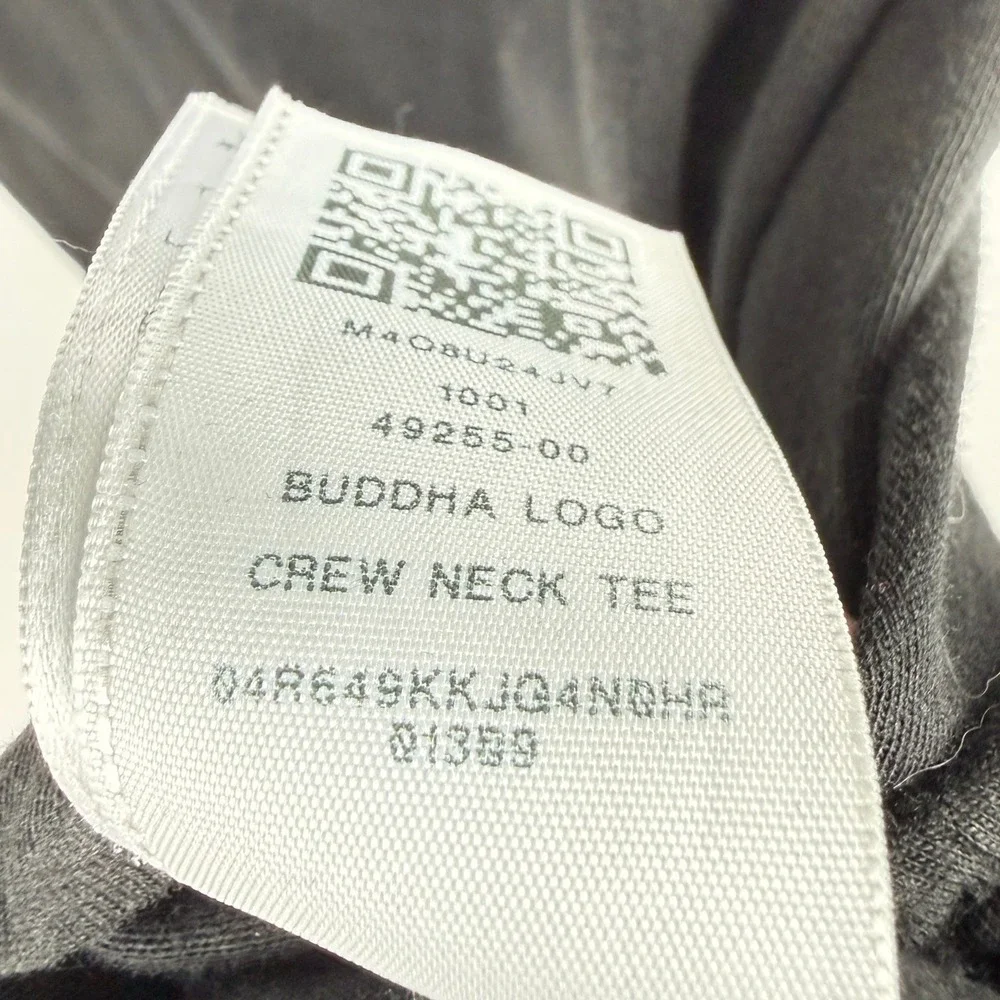 True Religion Buddha Logo Crew Neck Tee Mens 2XL Black Short Sleeve Shirt